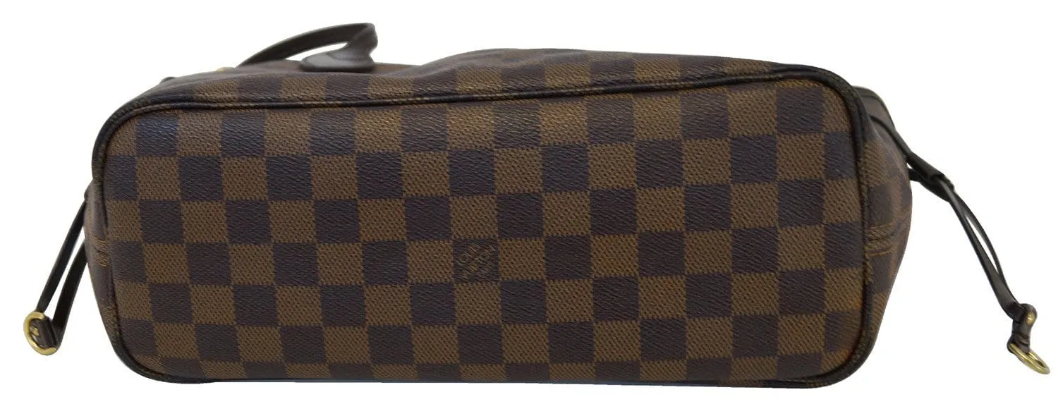 LOUIS VUITTON Damier Ebene Neverfull PM Tote Bag