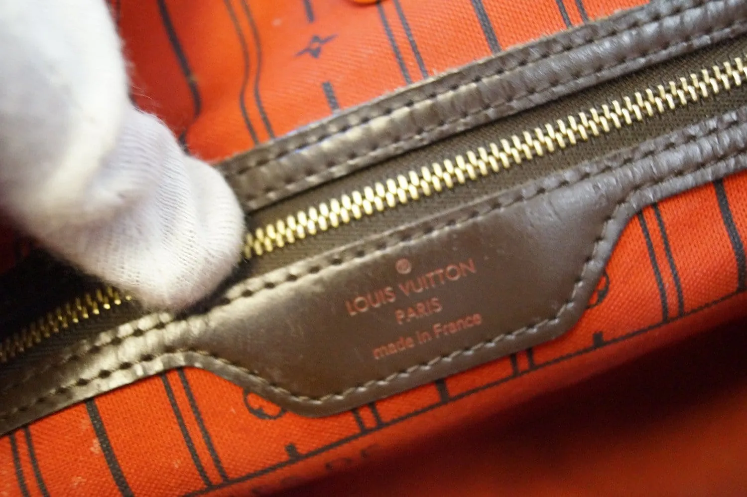 LOUIS VUITTON Damier Ebene Neverfull PM Tote Bag