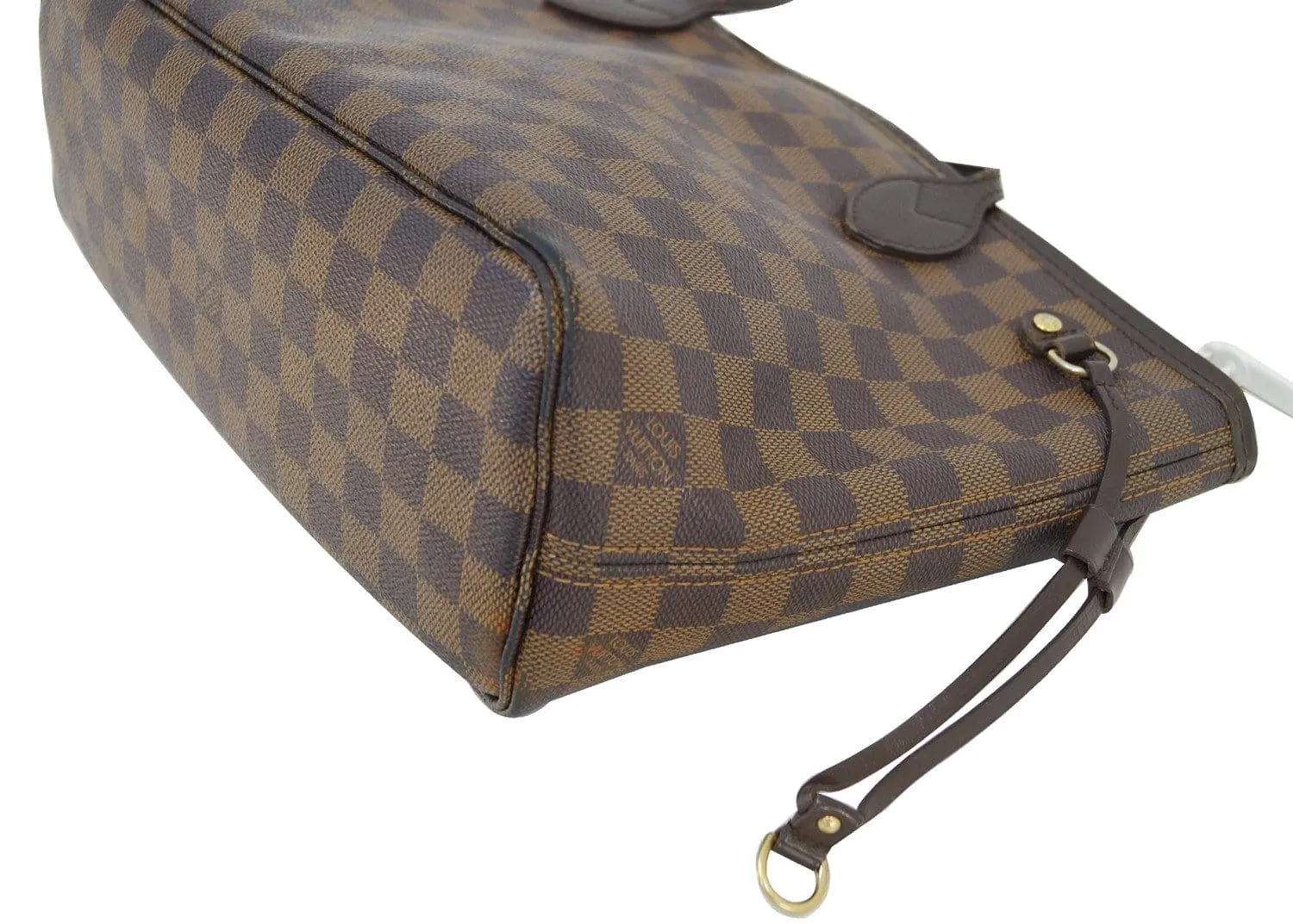 LOUIS VUITTON Damier Ebene Neverfull PM Tote Bag