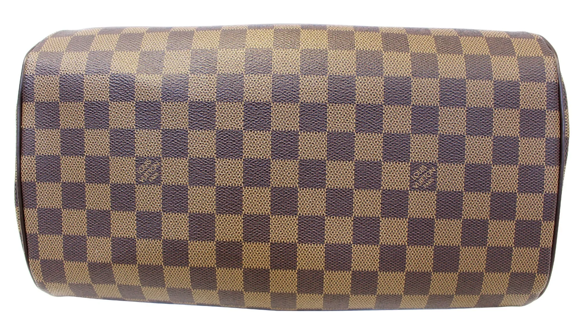 LOUIS VUITTON Damier Ebene Ribera MM Brown Satchel Bag