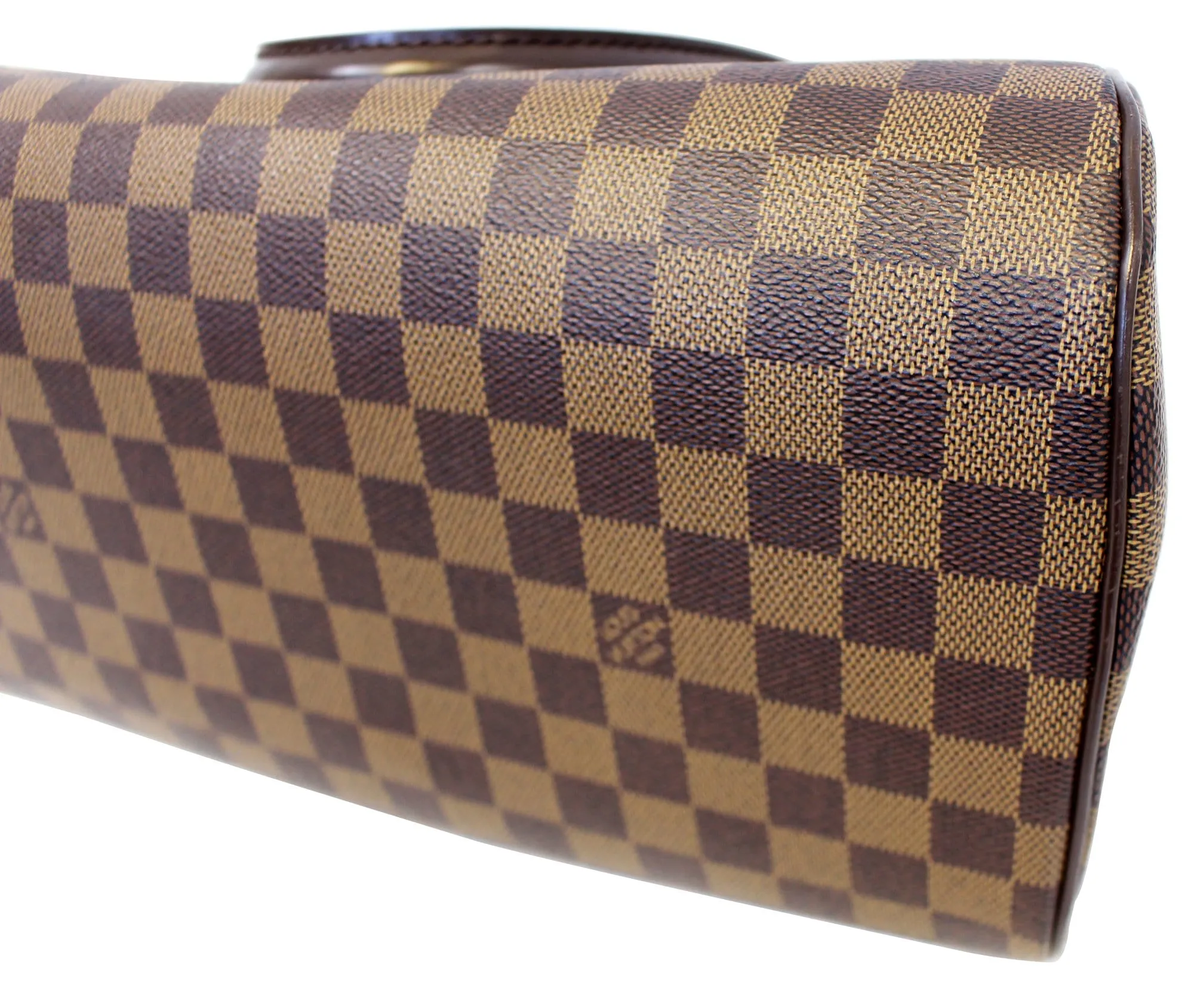LOUIS VUITTON Damier Ebene Ribera MM Brown Satchel Bag