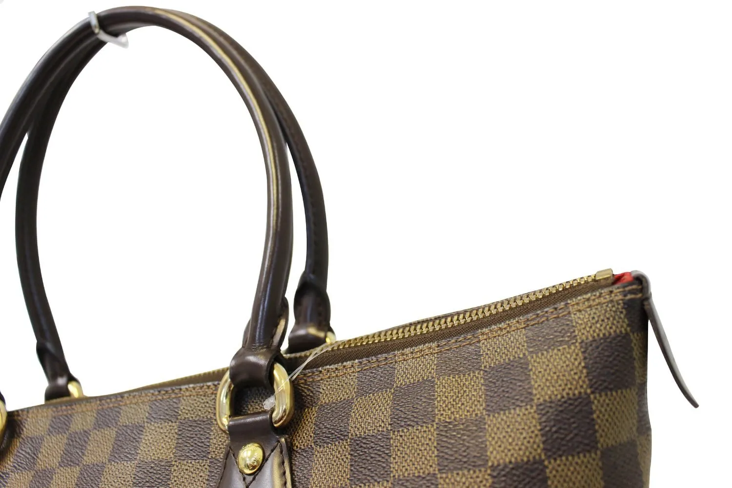 LOUIS VUITTON Damier Ebene Saleya GM Shoulder Handbag