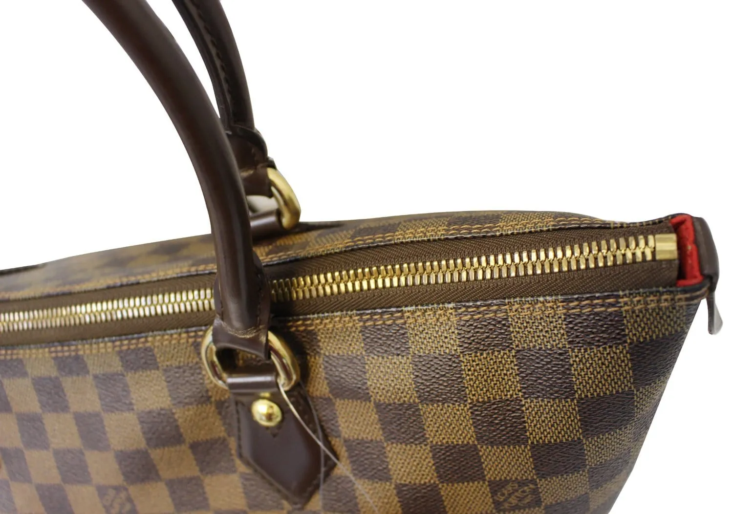 LOUIS VUITTON Damier Ebene Saleya GM Shoulder Handbag