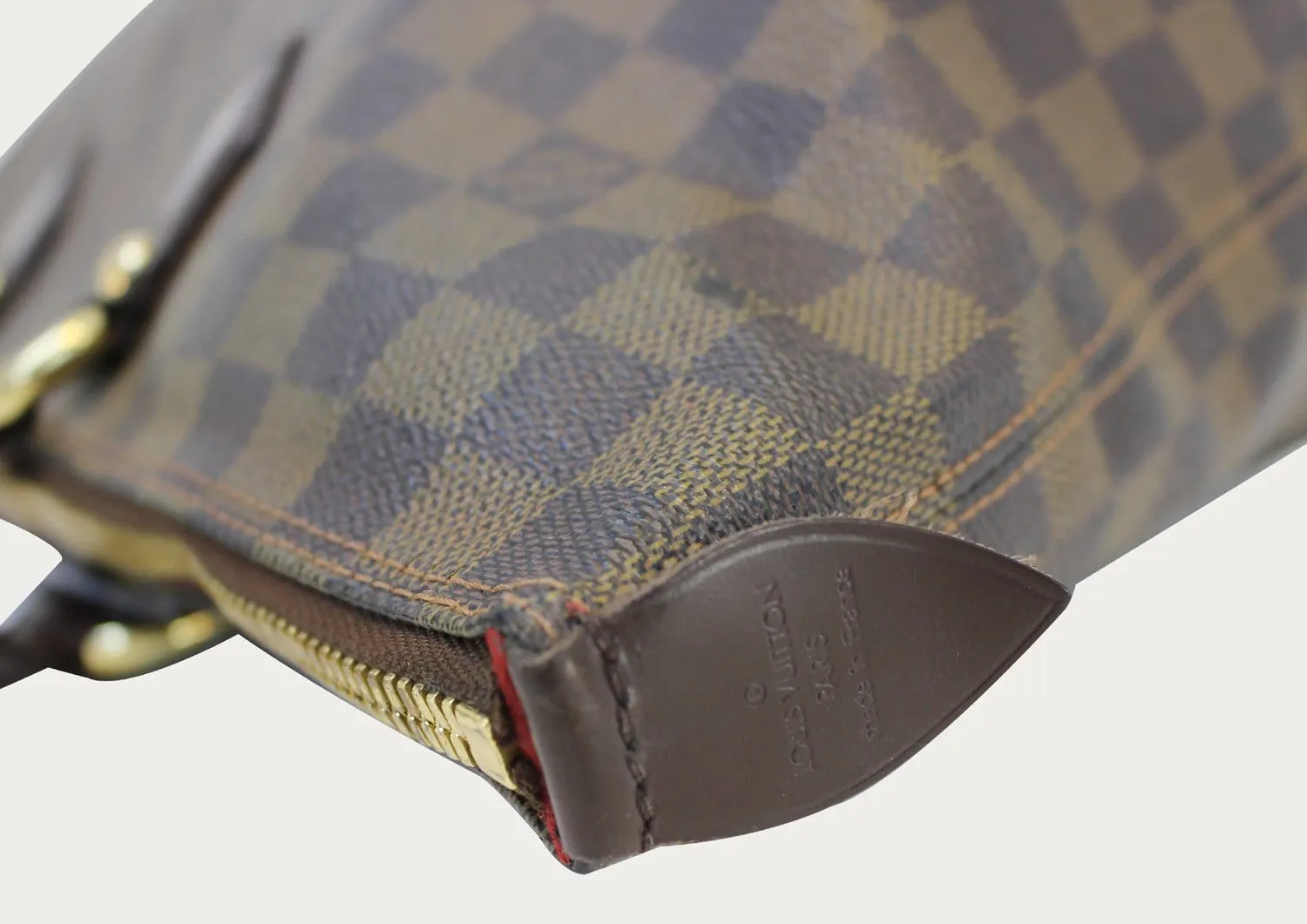 LOUIS VUITTON Damier Ebene Saleya MM Satchel Bag