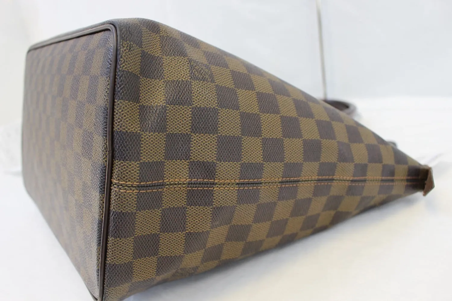 LOUIS VUITTON Damier Ebene Saleya MM Satchel Bag