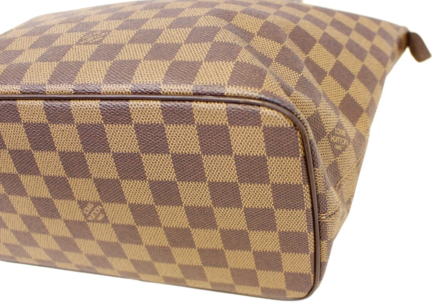 LOUIS VUITTON Damier Ebene Saleya PM Tote Shoulder Bag