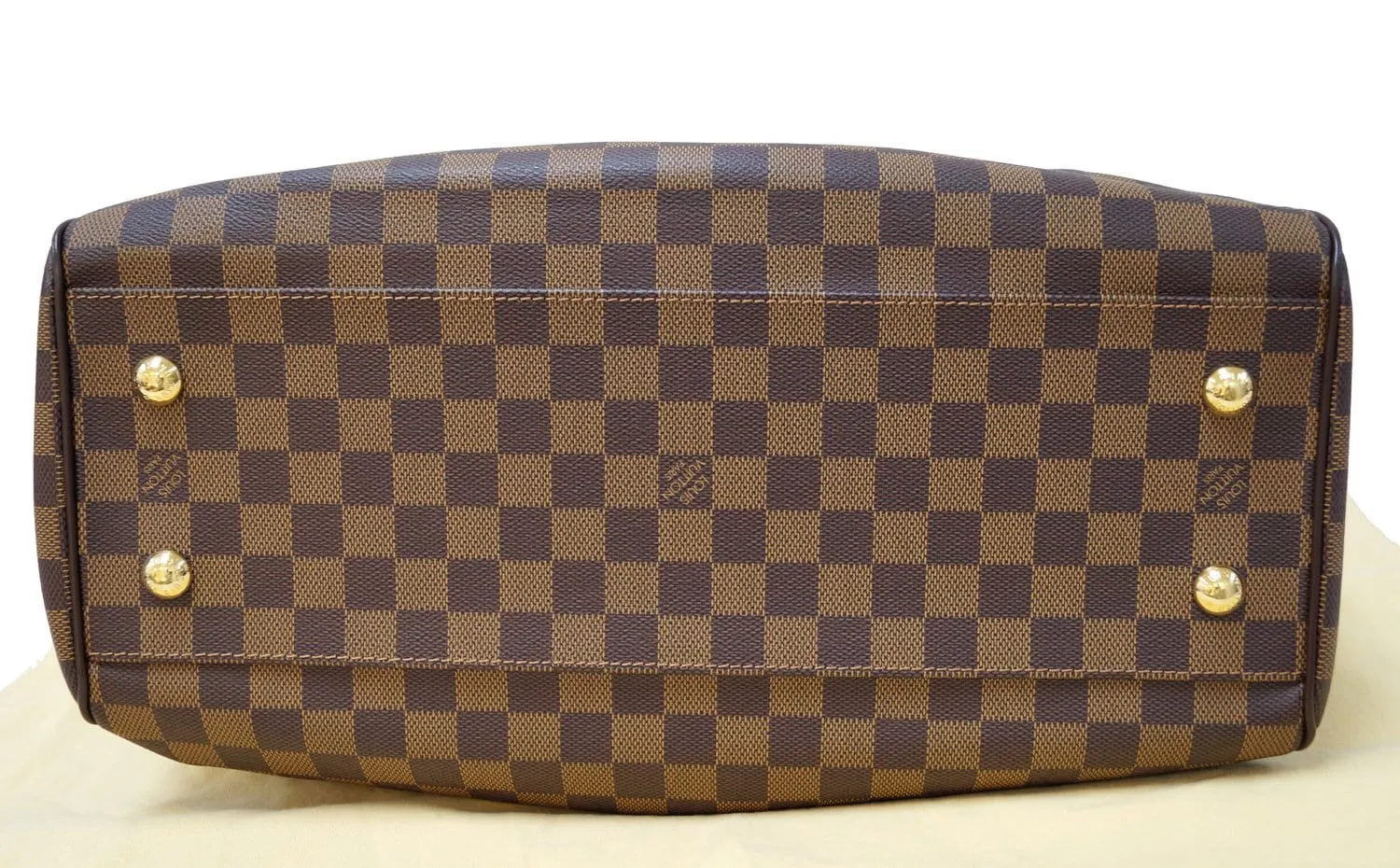LOUIS VUITTON Damier Ebene Trevi GM 2way Shoulder Handbag