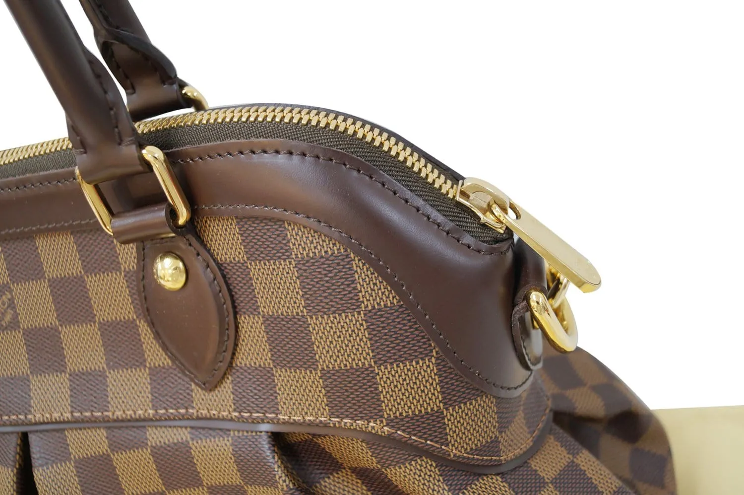 LOUIS VUITTON Damier Ebene Trevi GM 2way Shoulder Handbag