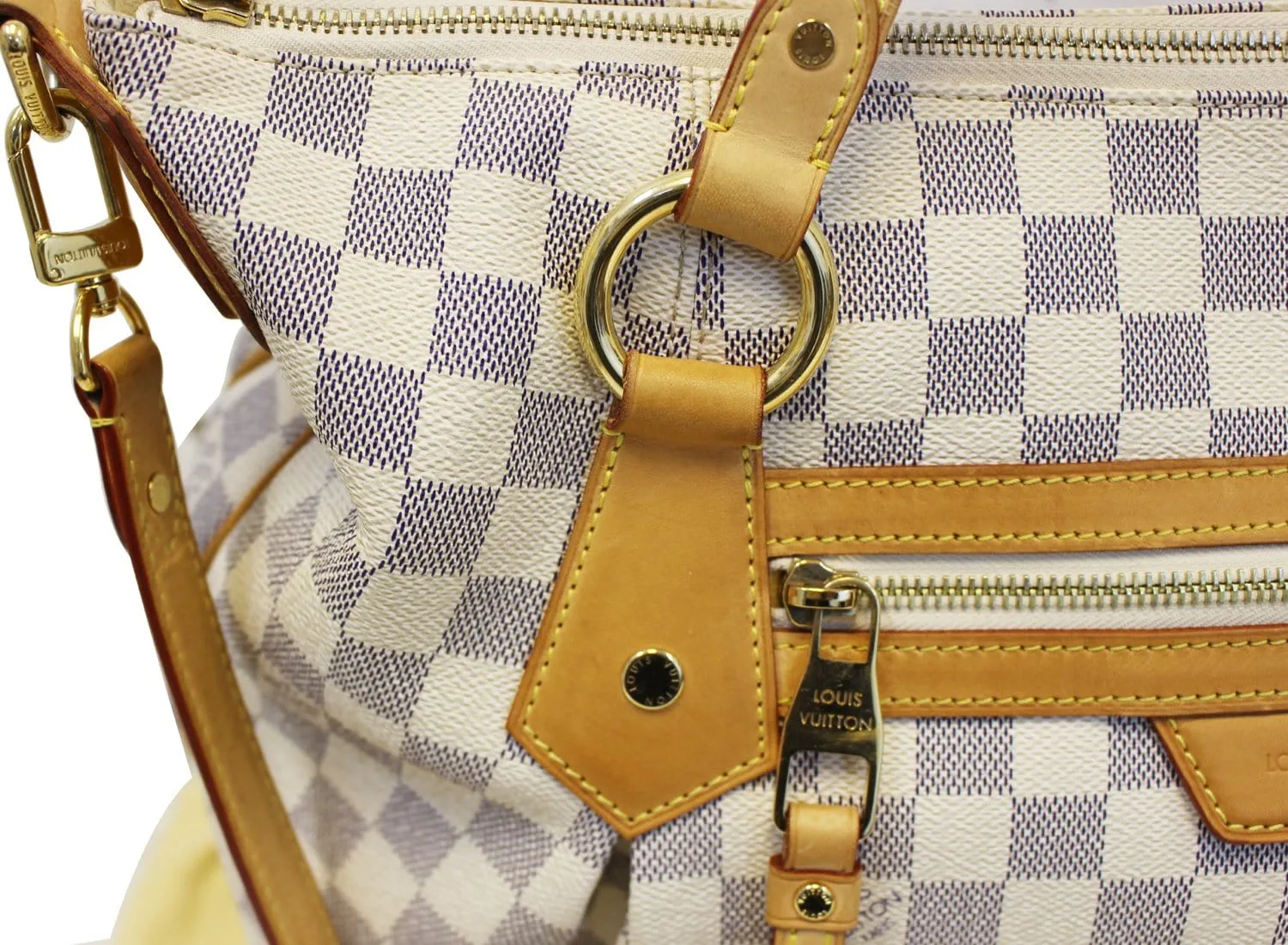 LOUIS VUITTON Evora GM Damier Azur Tote Shoulder Bag