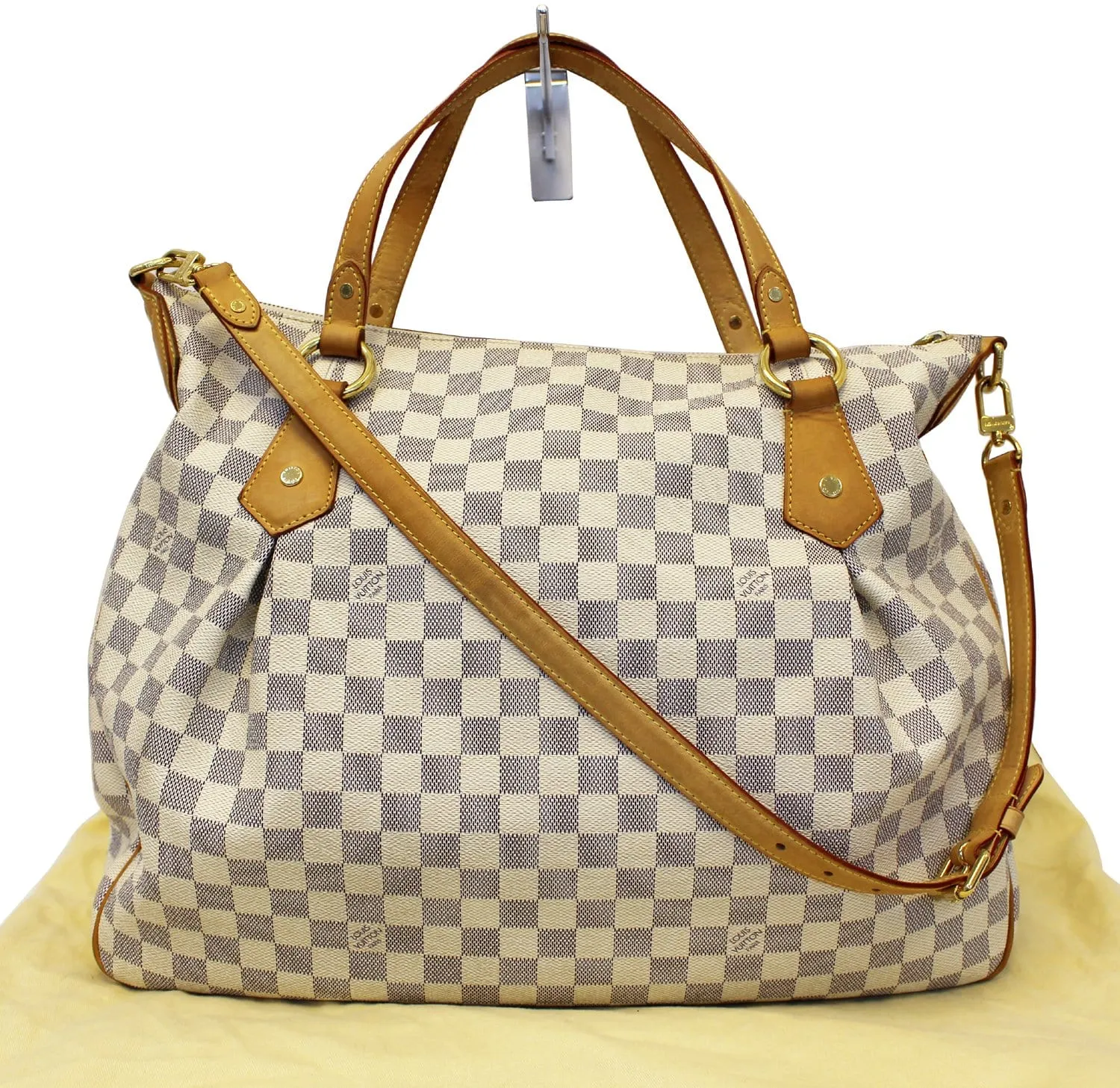 LOUIS VUITTON Evora GM Damier Azur Tote Shoulder Bag