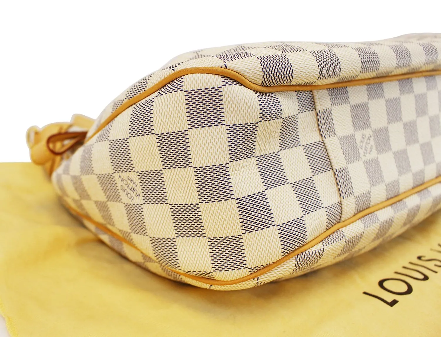 LOUIS VUITTON Evora MM Damier Azur Tote Shoulder Bag Excellent