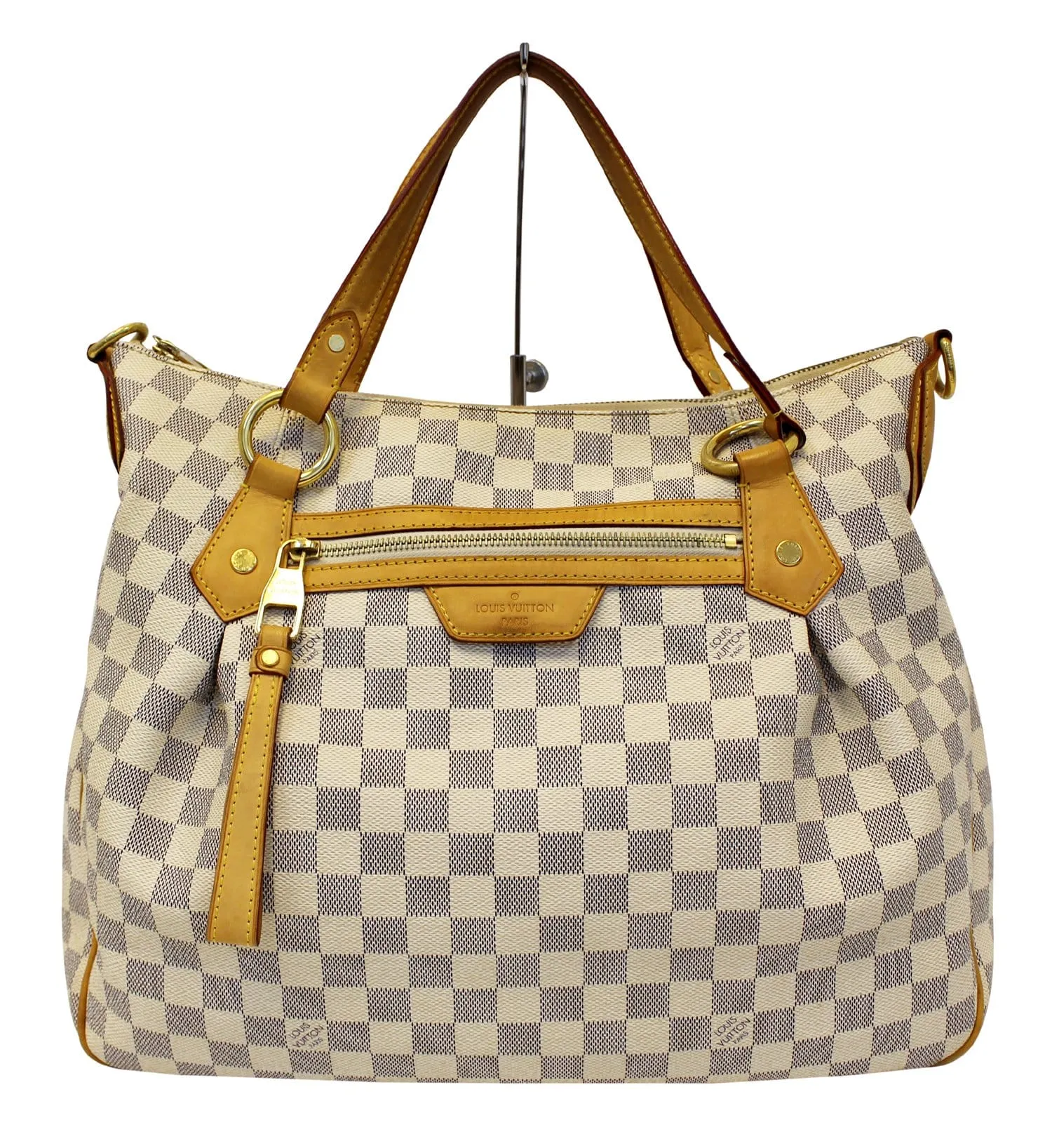 LOUIS VUITTON Evora MM Damier Azur Tote Shoulder Bag