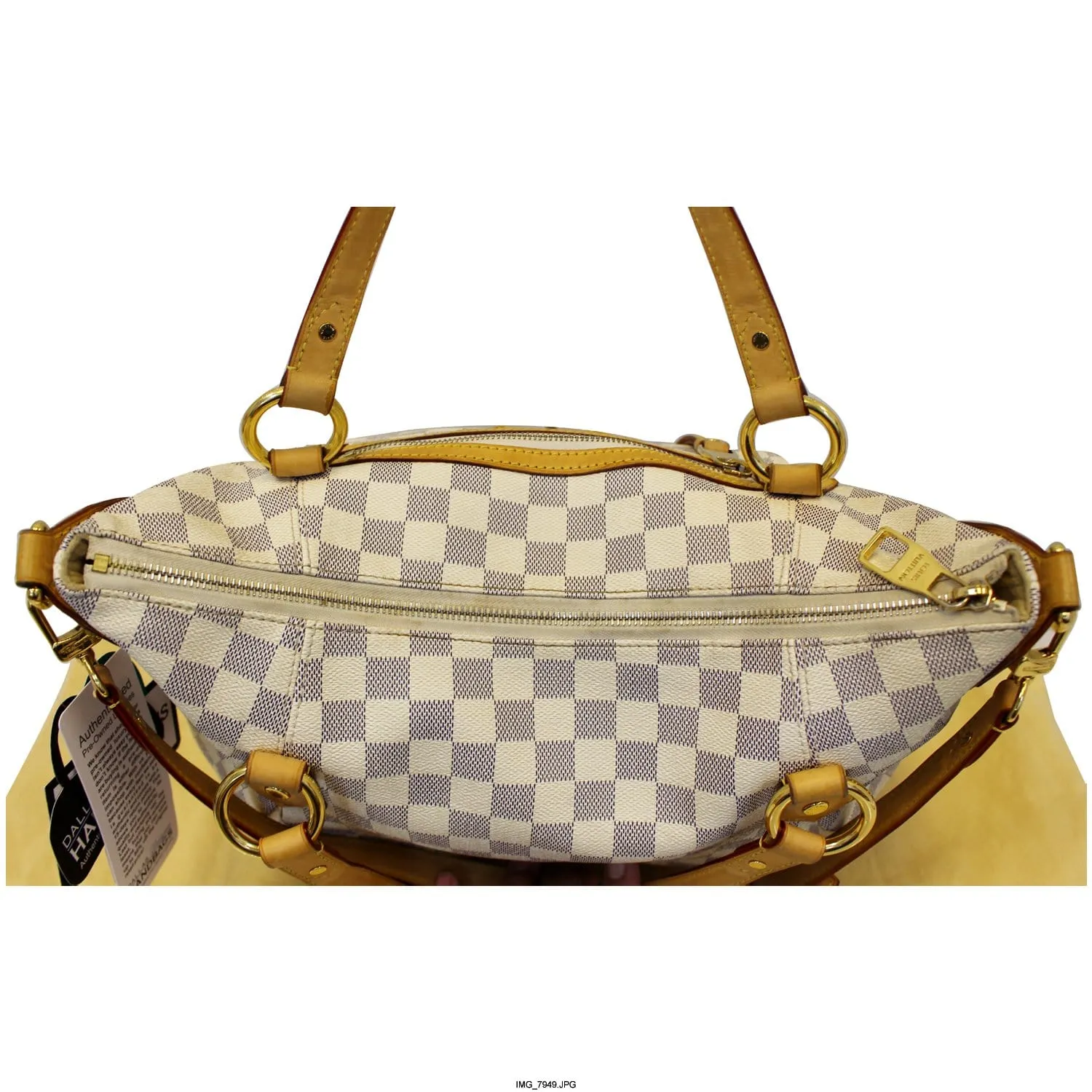 LOUIS VUITTON Evora MM Damier Azur Tote Shoulder Bag