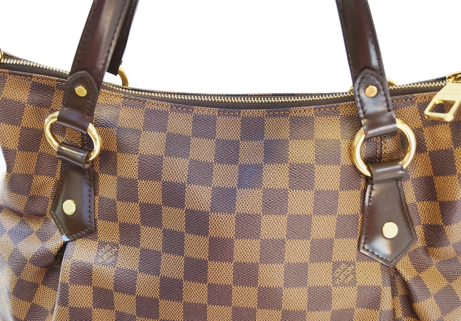LOUIS VUITTON Evora MM Damier Ebene Tote Excellent Shoulder Bag