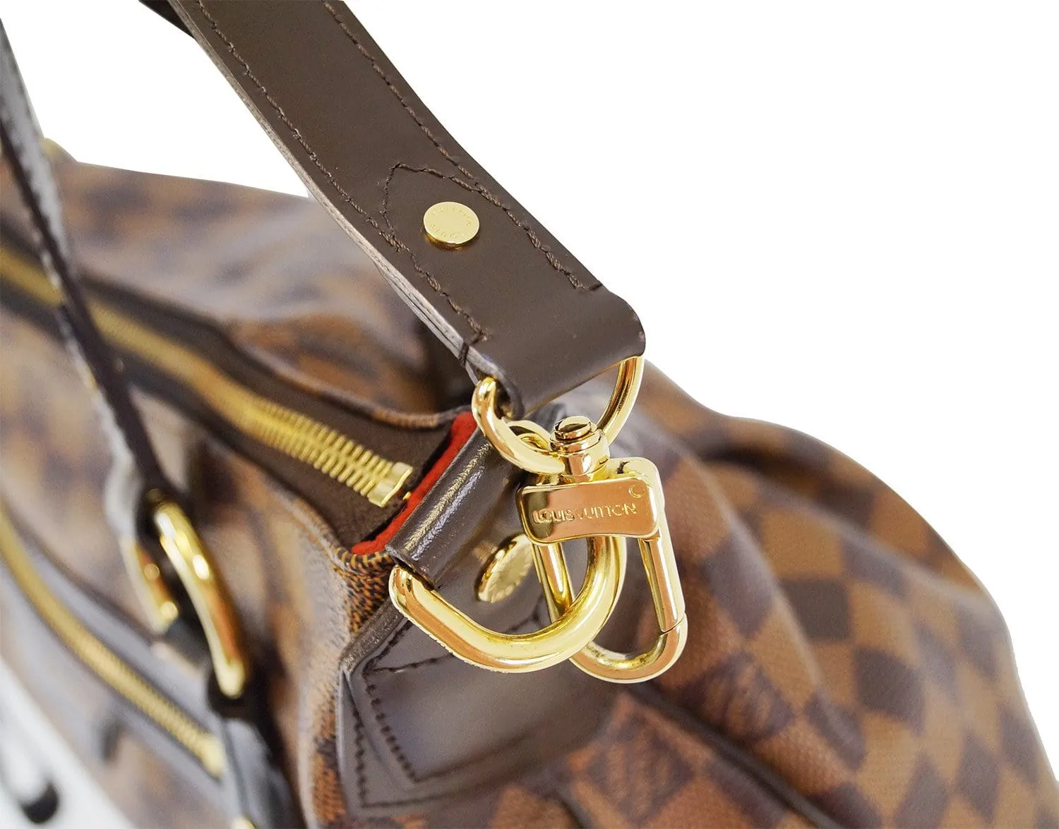 LOUIS VUITTON Evora MM Damier Ebene Tote Excellent Shoulder Bag