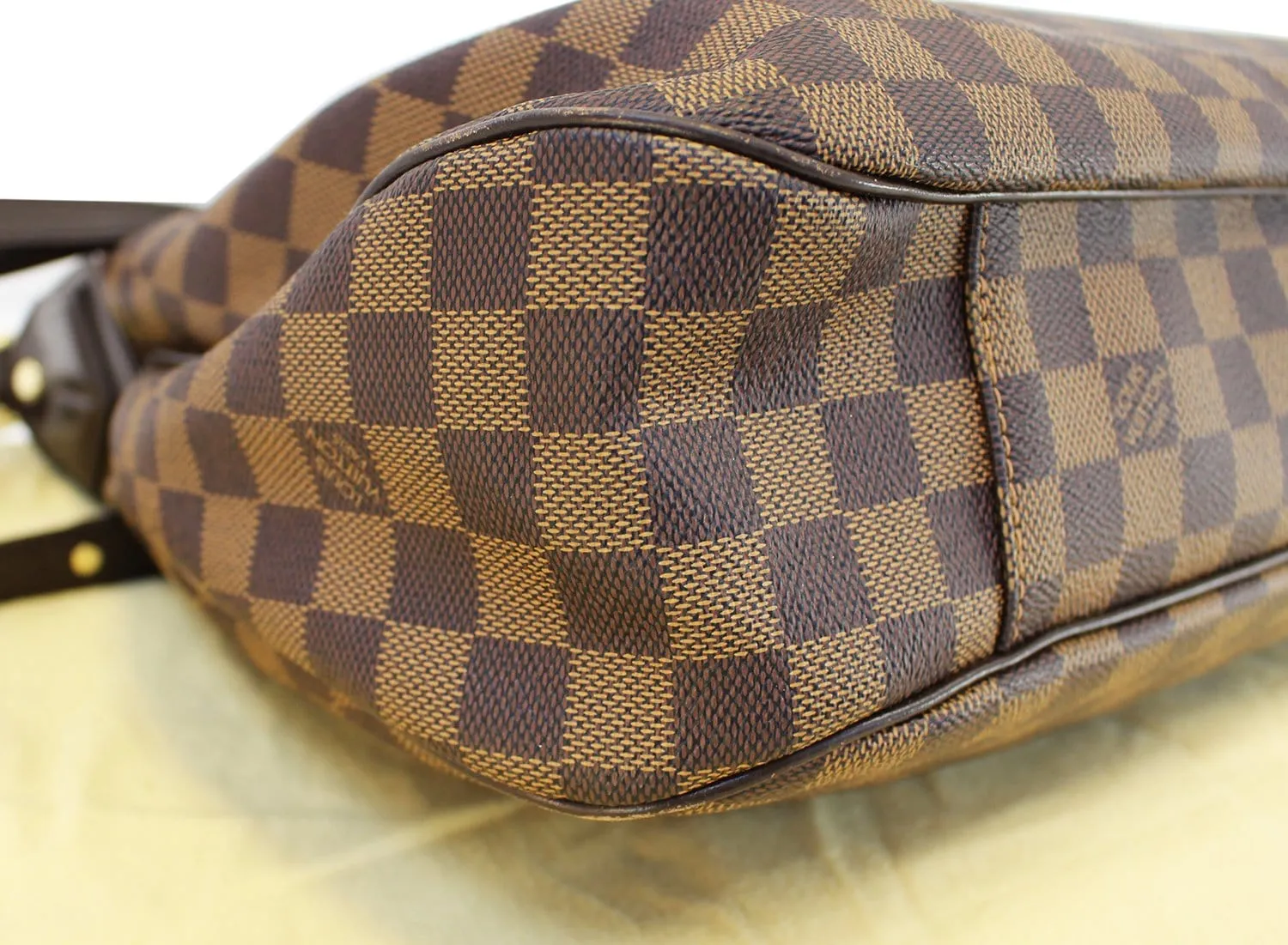 LOUIS VUITTON Evora MM Damier Ebene Tote Shoulder Bag Excellent