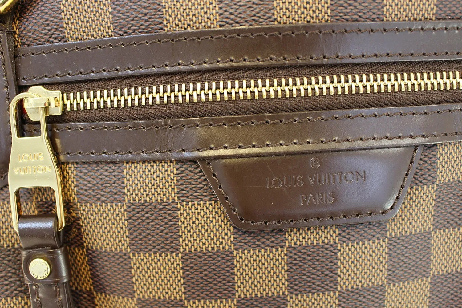 LOUIS VUITTON Evora MM Damier Ebene Tote Shoulder Bag Excellent