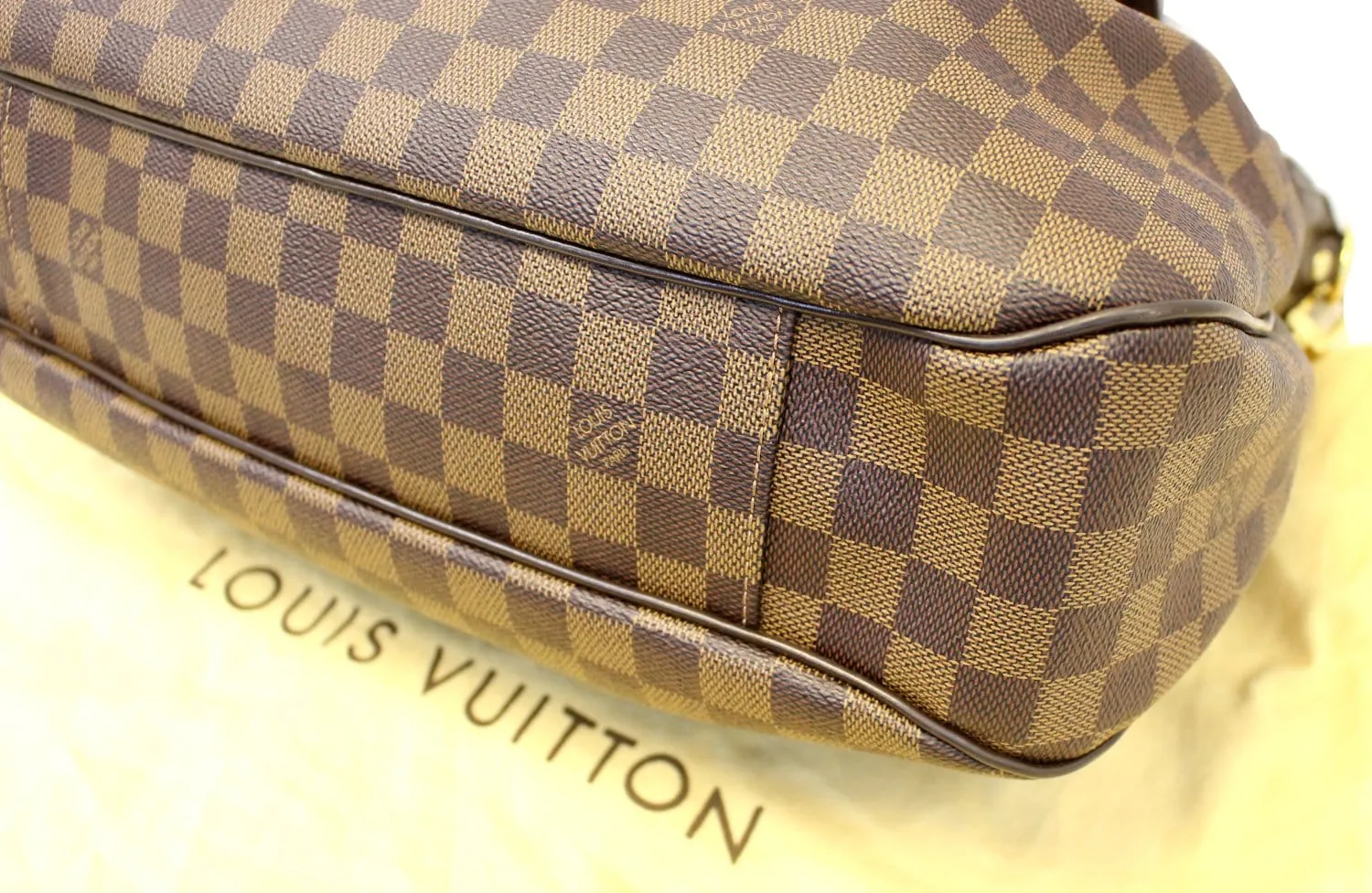 LOUIS VUITTON Evora MM Damier Ebene Tote Shoulder Bag