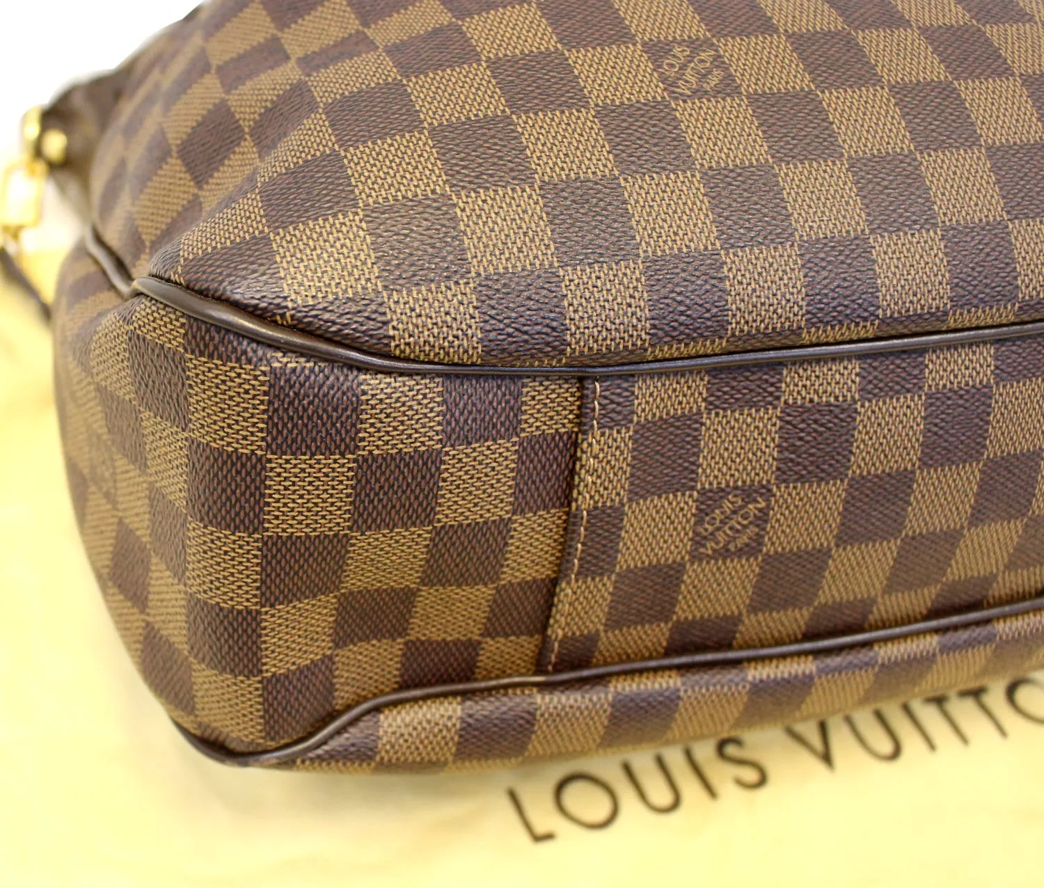 LOUIS VUITTON Evora MM Damier Ebene Tote Shoulder Bag