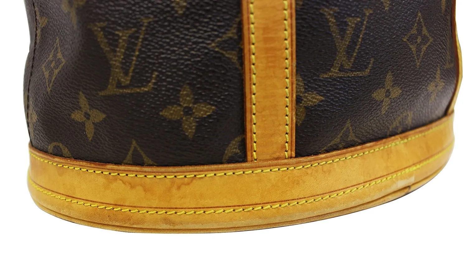 LOUIS VUITTON Monogram Brown Bucket GM Shoulder Bag