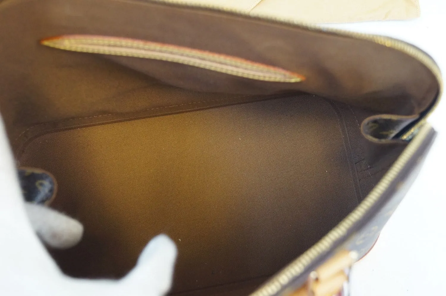 LOUIS VUITTON Monogram Canvas Alma Brown Handbag