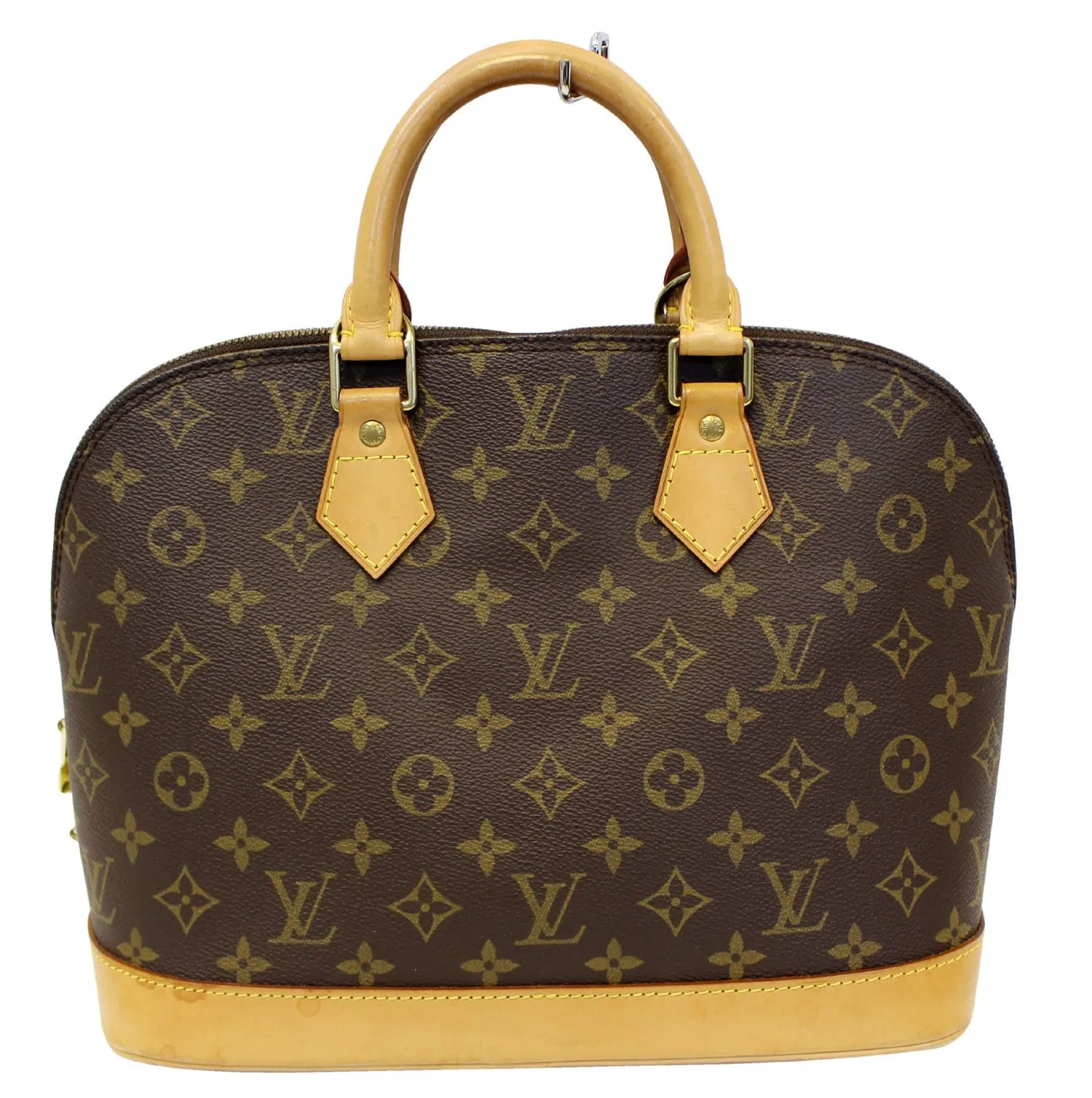 LOUIS VUITTON Monogram Canvas Alma Brown Satchel Bag