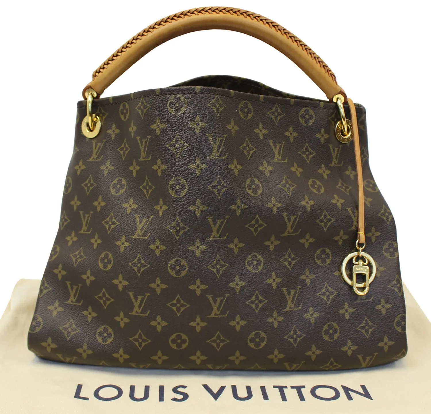 LOUIS VUITTON Monogram Canvas Artsy MM Brown Shoulder Bag