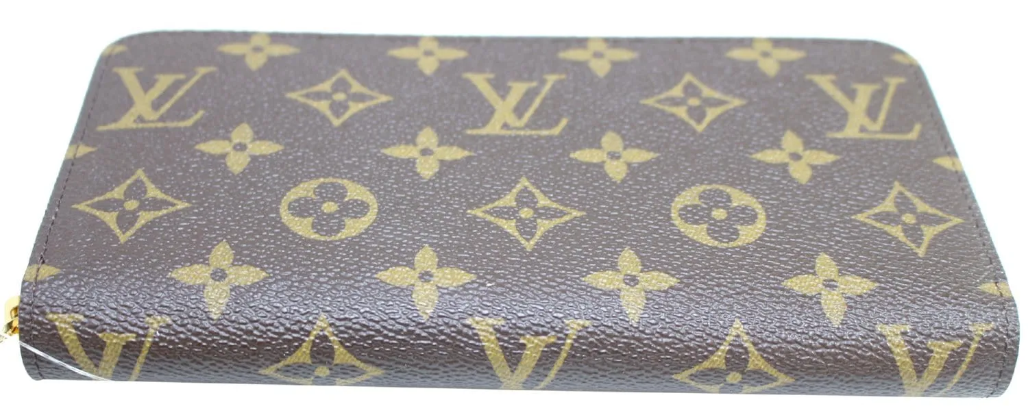 LOUIS VUITTON Monogram Canvas Brown Porte Monnaie Zippy Wallet