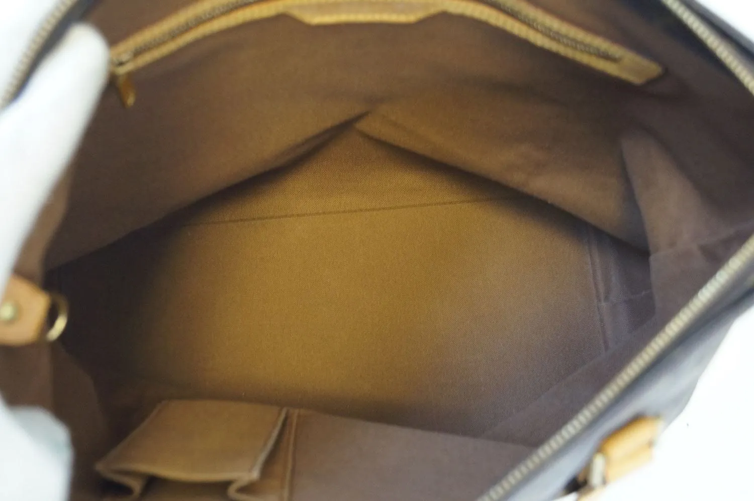 LOUIS VUITTON Monogram Canvas Cabas Mezzo Brown Tote Bag