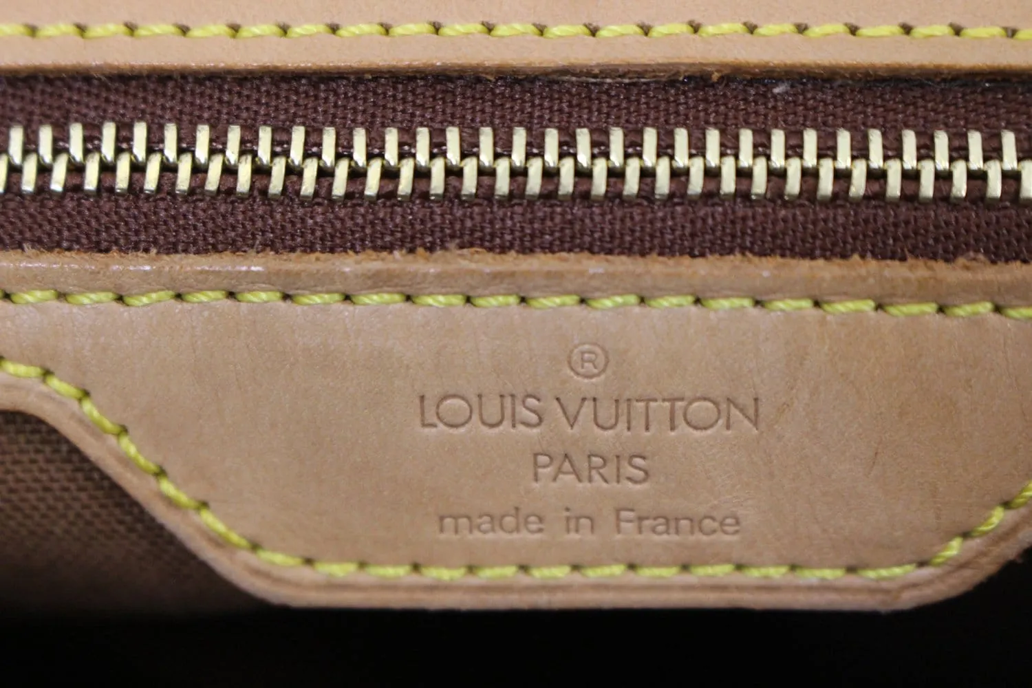 LOUIS VUITTON Monogram Canvas Cabas Mezzo Shoulder Bag