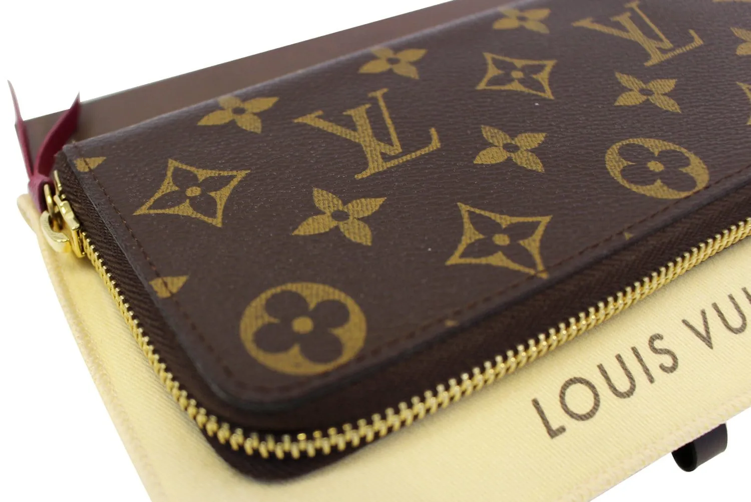LOUIS VUITTON Monogram Canvas Clemence Wallet