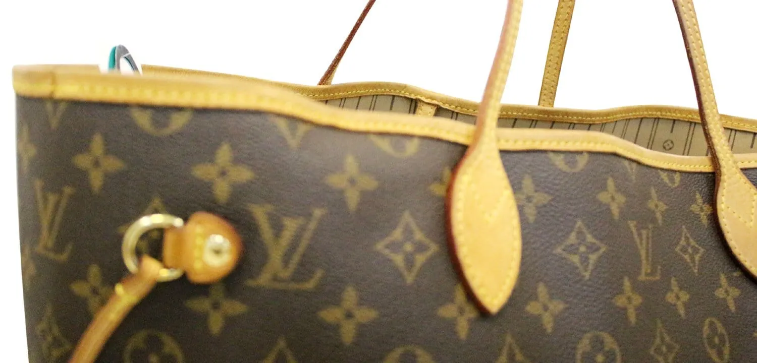 LOUIS VUITTON Monogram Canvas Neverfull GM Brown Tote Bag
