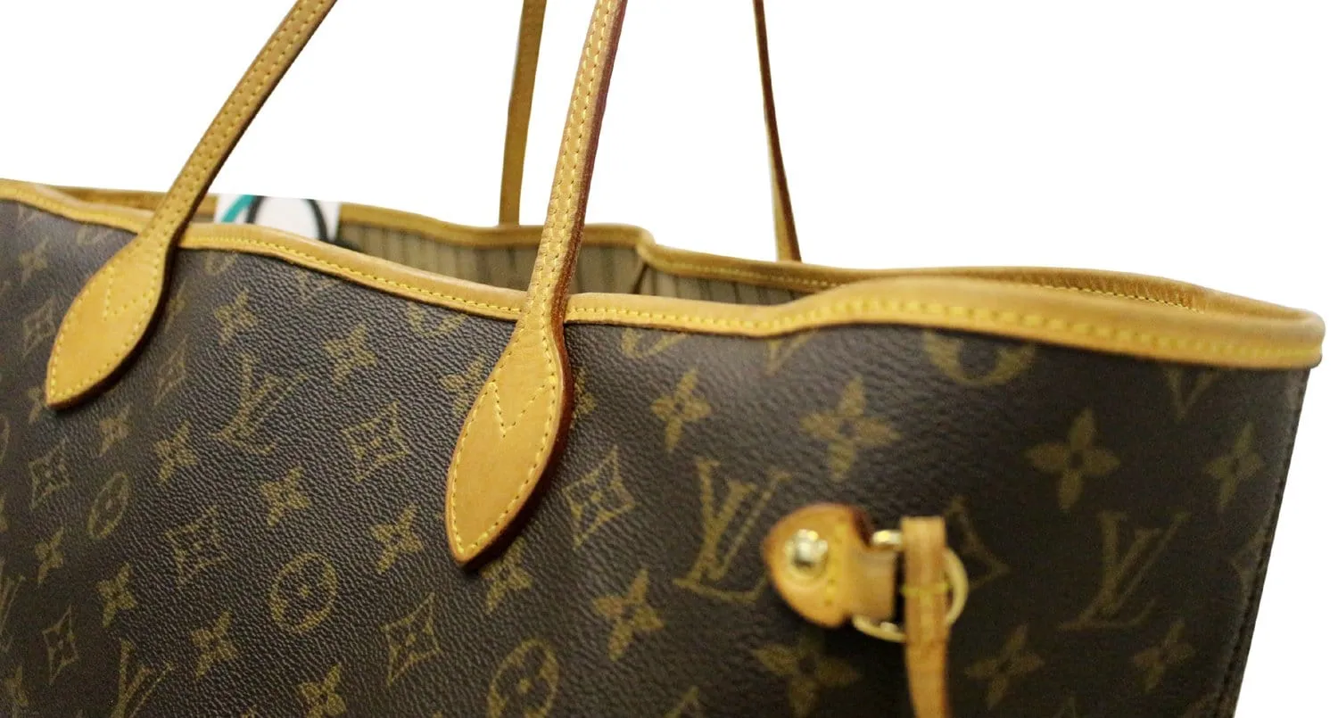LOUIS VUITTON Monogram Canvas Neverfull GM Brown Tote Bag