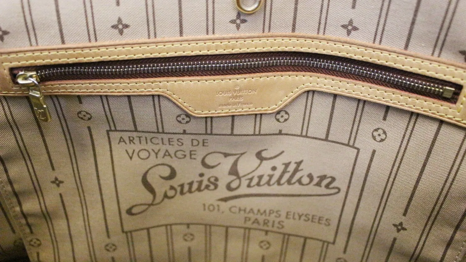 LOUIS VUITTON Monogram Canvas Neverfull GM Brown Tote Bag