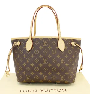 LOUIS VUITTON Monogram Canvas Neverfull PM Tote Shoulder Bag