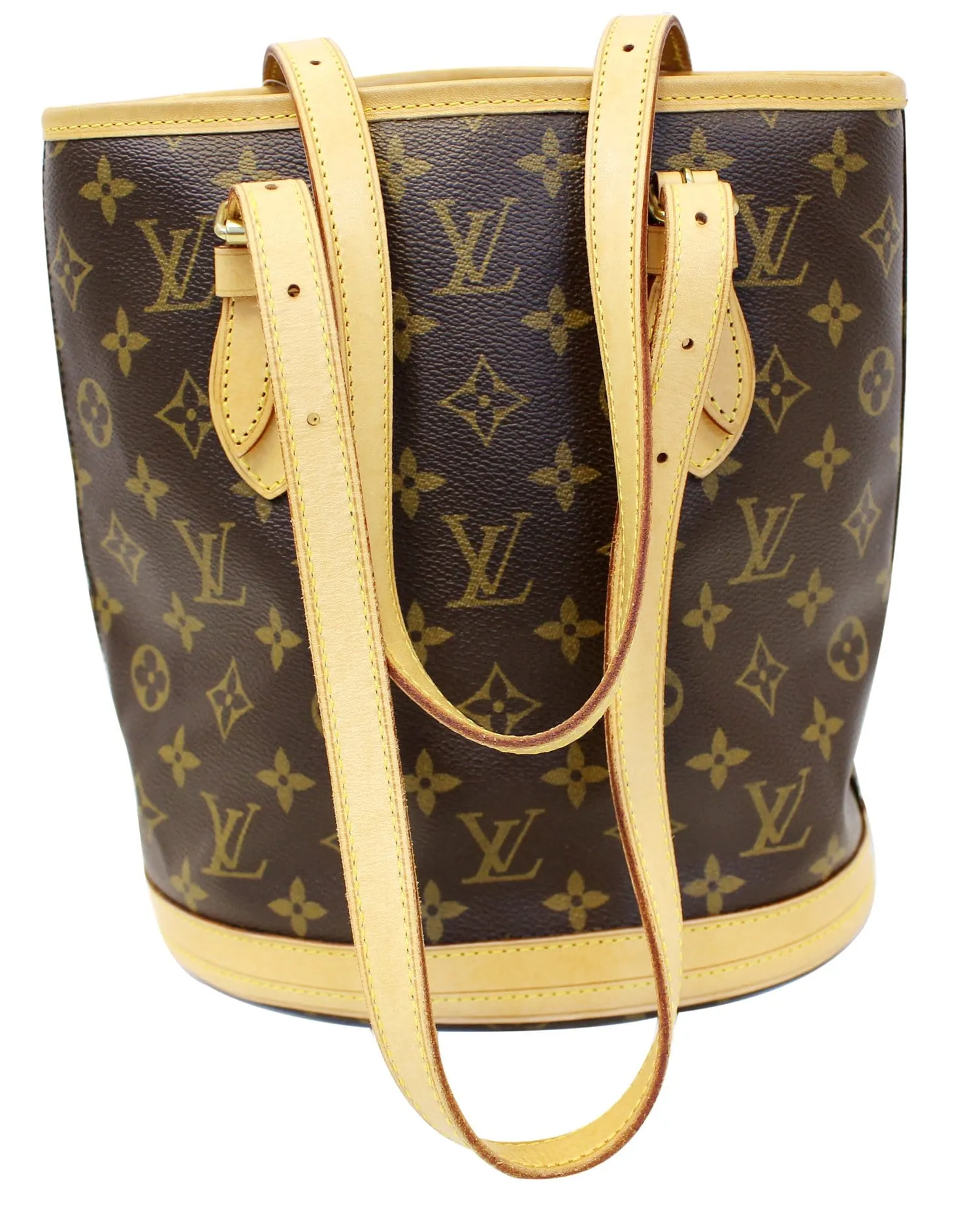 LOUIS VUITTON Monogram Canvas Petit Bucket Shoulder Bag