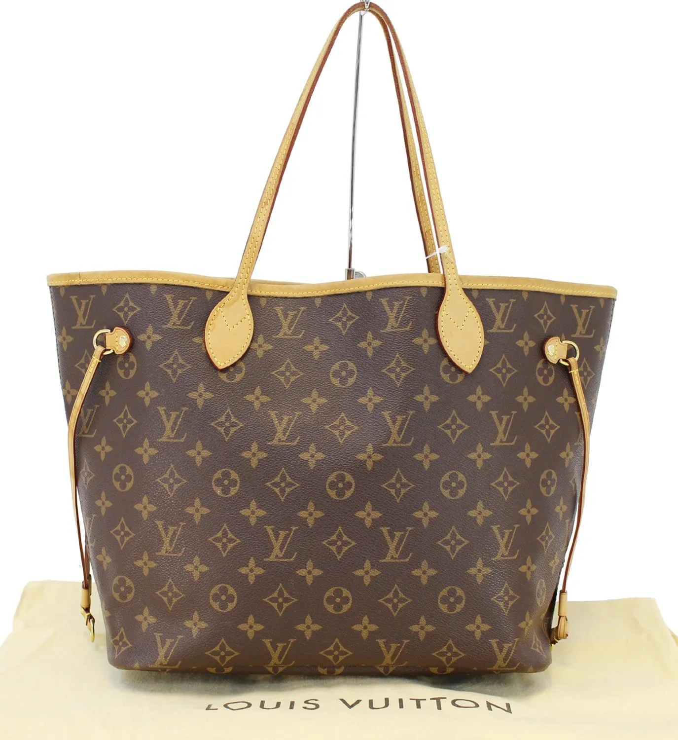 LOUIS VUITTON Monogram Canvas Red Neverfull MM Tote Bag