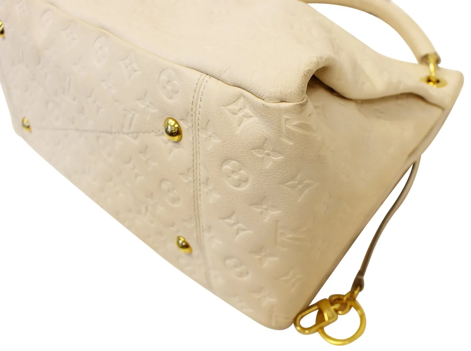 LOUIS VUITTON Monogram Empreinte Leather Artsy MM Neige Shoulder Bag