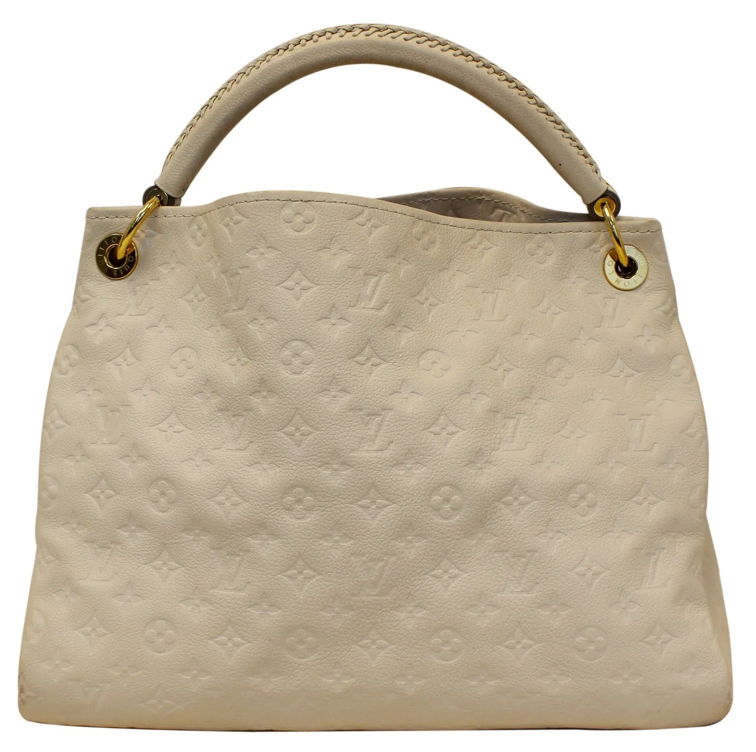 LOUIS VUITTON Monogram Empreinte Leather Artsy MM Neige Shoulder Bag