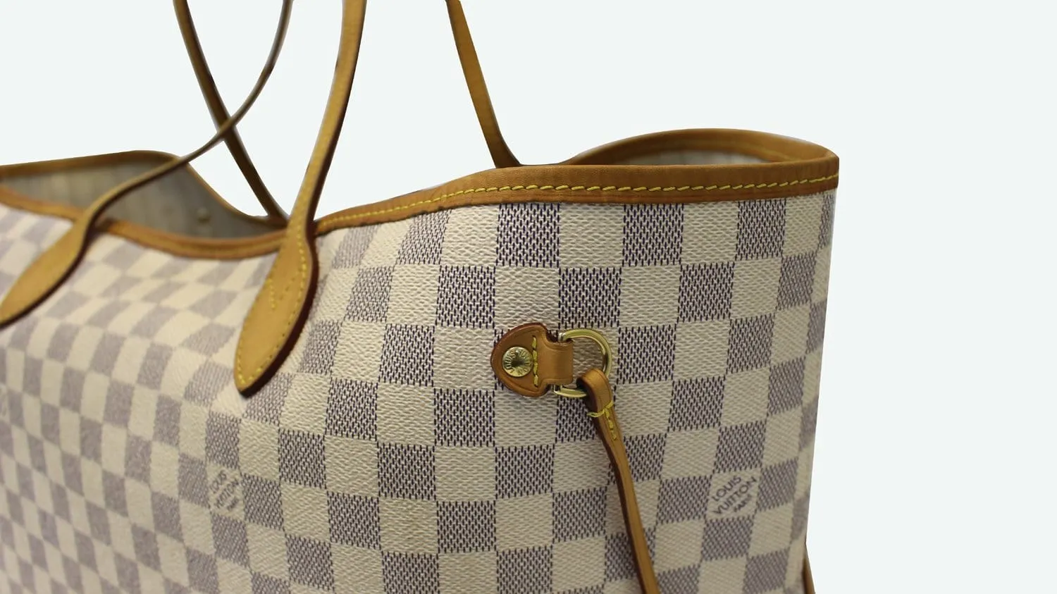LOUIS VUITTON Neverfull GM Damier Azur Shoulder Bag
