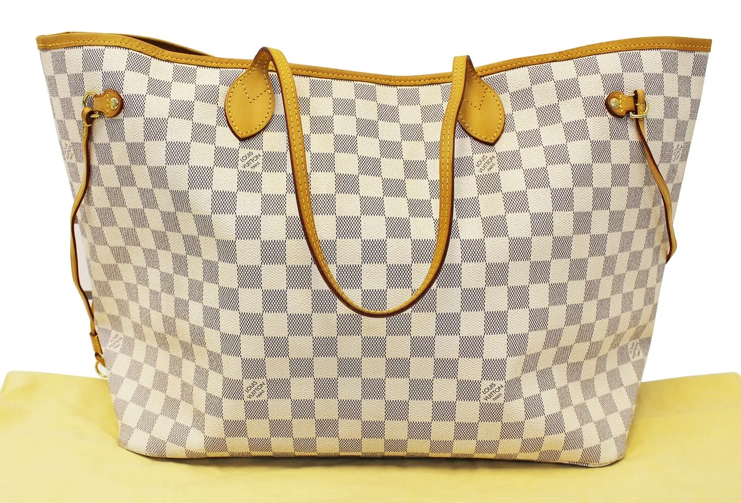 LOUIS VUITTON Neverfull GM Damier Azur Shoulder Bag