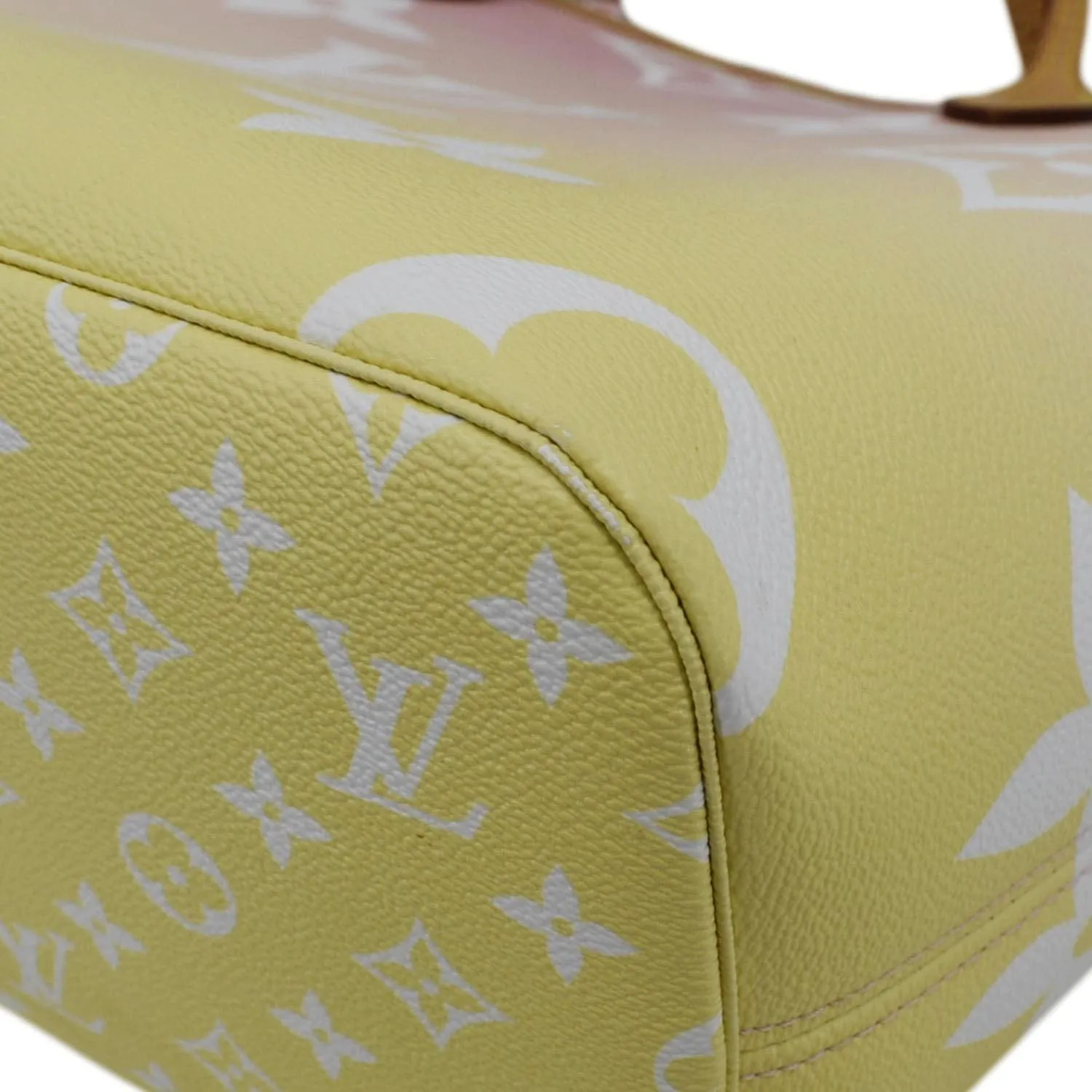 LOUIS VUITTON Neverfull MM By The Pool Monogram Giant Tote Bag Pink