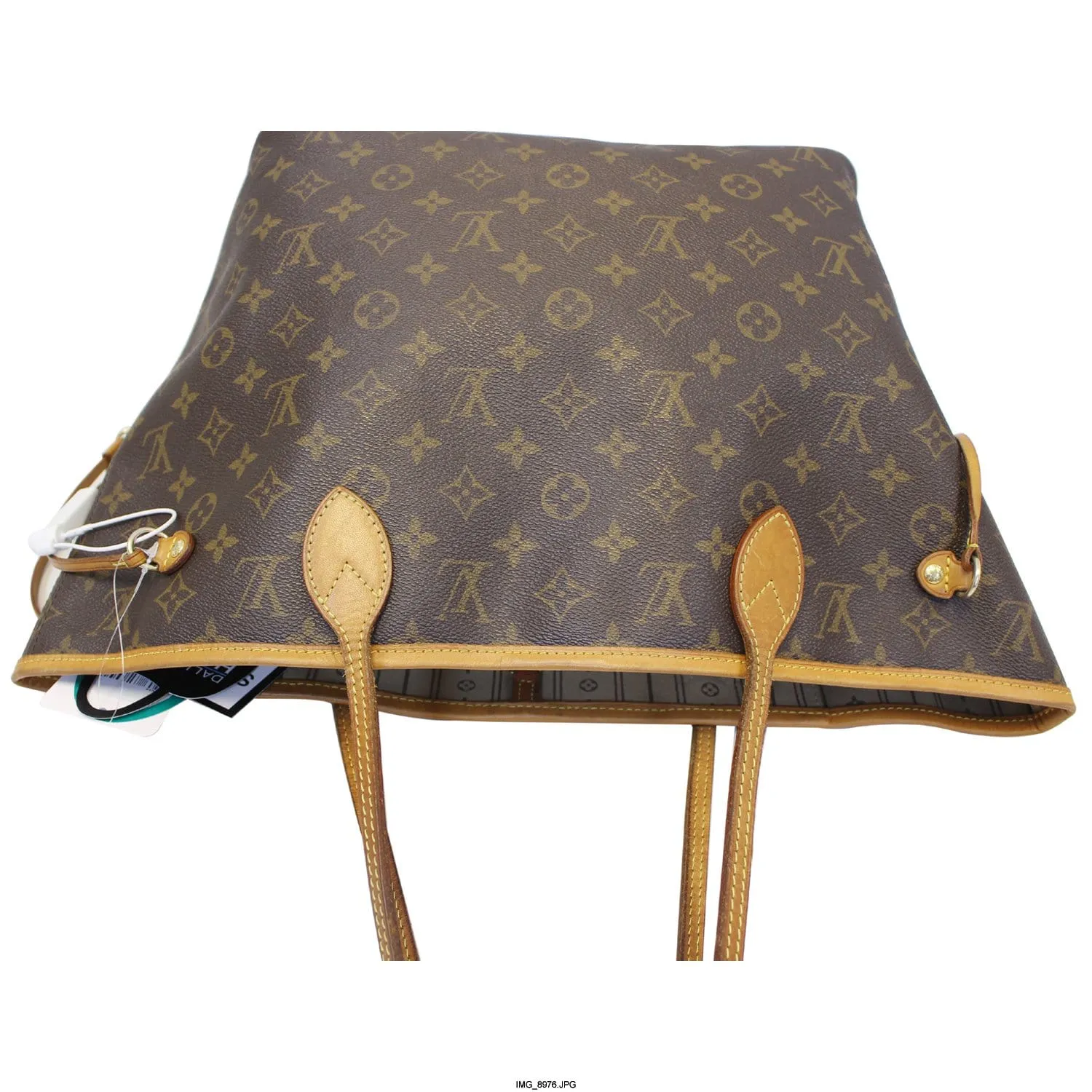 LOUIS VUITTON Neverfull MM Monogram Canvas Tote Bag Brown