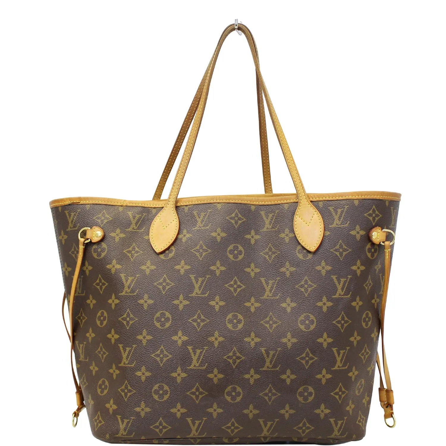 LOUIS VUITTON Neverfull MM Monogram Canvas Tote Shoulder Bag Brown