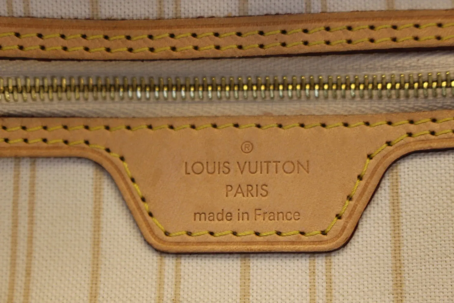 LOUIS VUITTON Neverfull PM Damier Azur  Tote Bag
