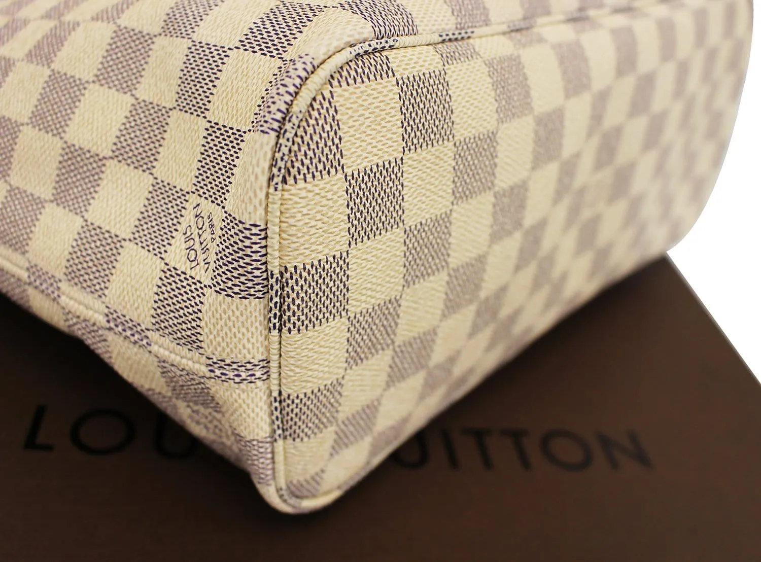 LOUIS VUITTON Neverfull PM Damier Azur  Tote Bag