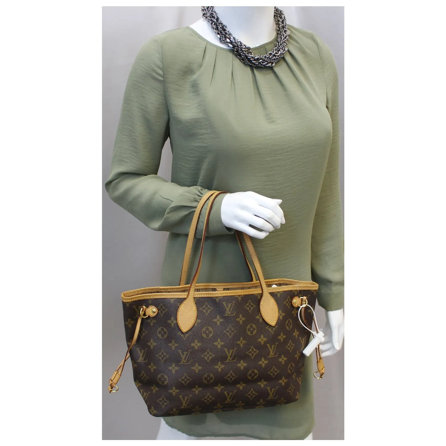 LOUIS VUITTON Neverfull PM Monogram Canvas Tote Bag