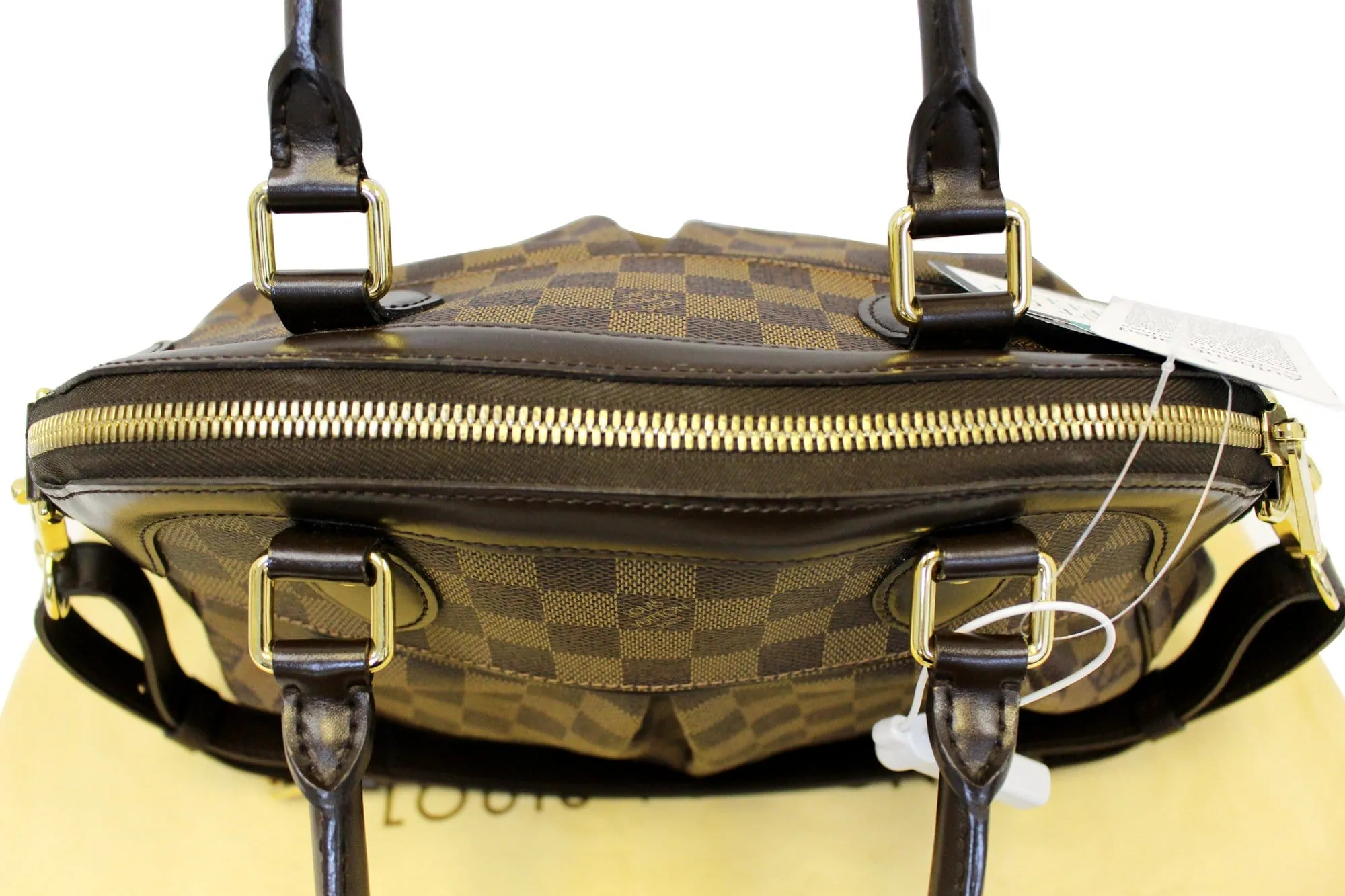 LOUIS VUITTON Trevi PM Damier Ebene  Brown Shoulder Bag