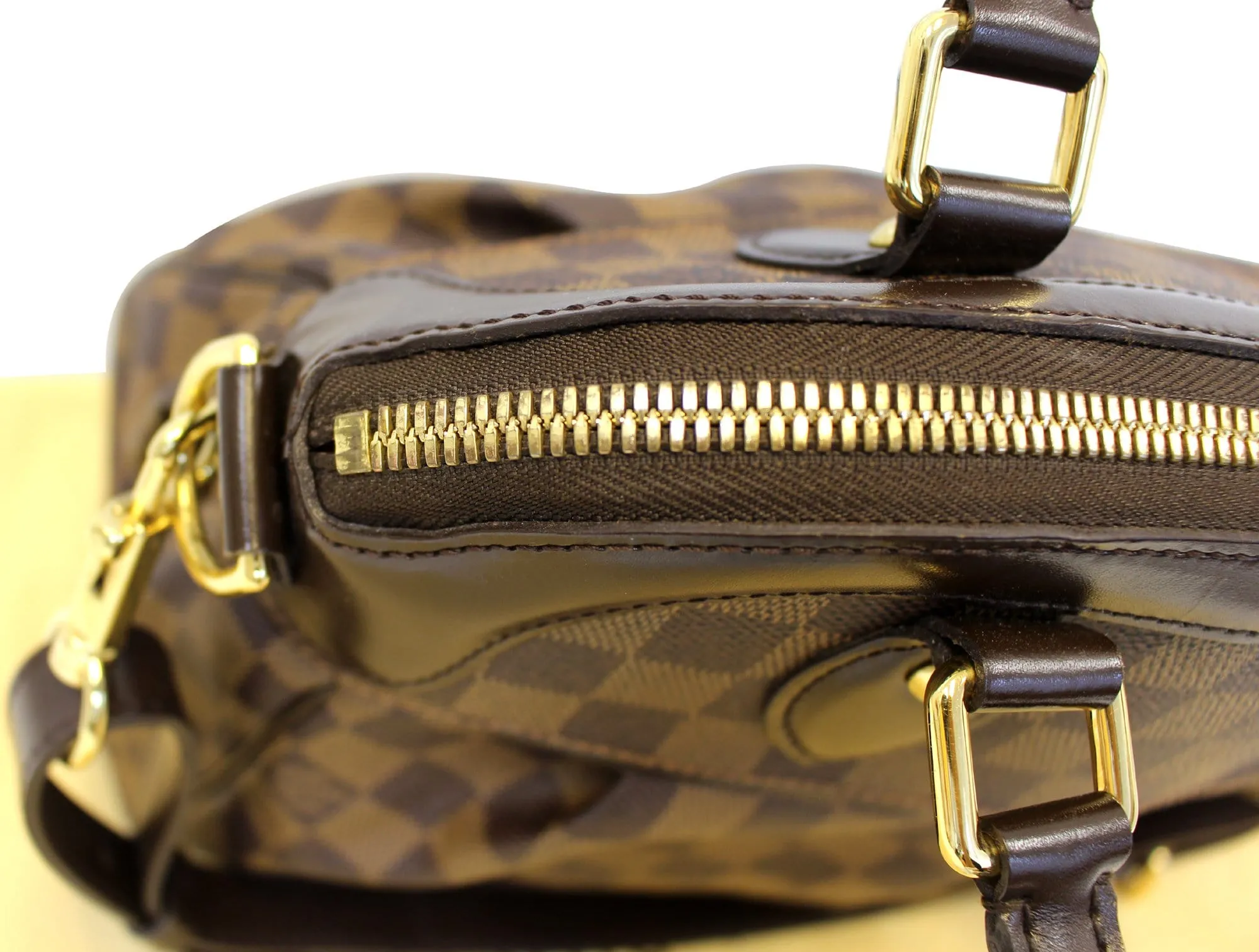 LOUIS VUITTON Trevi PM Damier Ebene  Brown Shoulder Bag