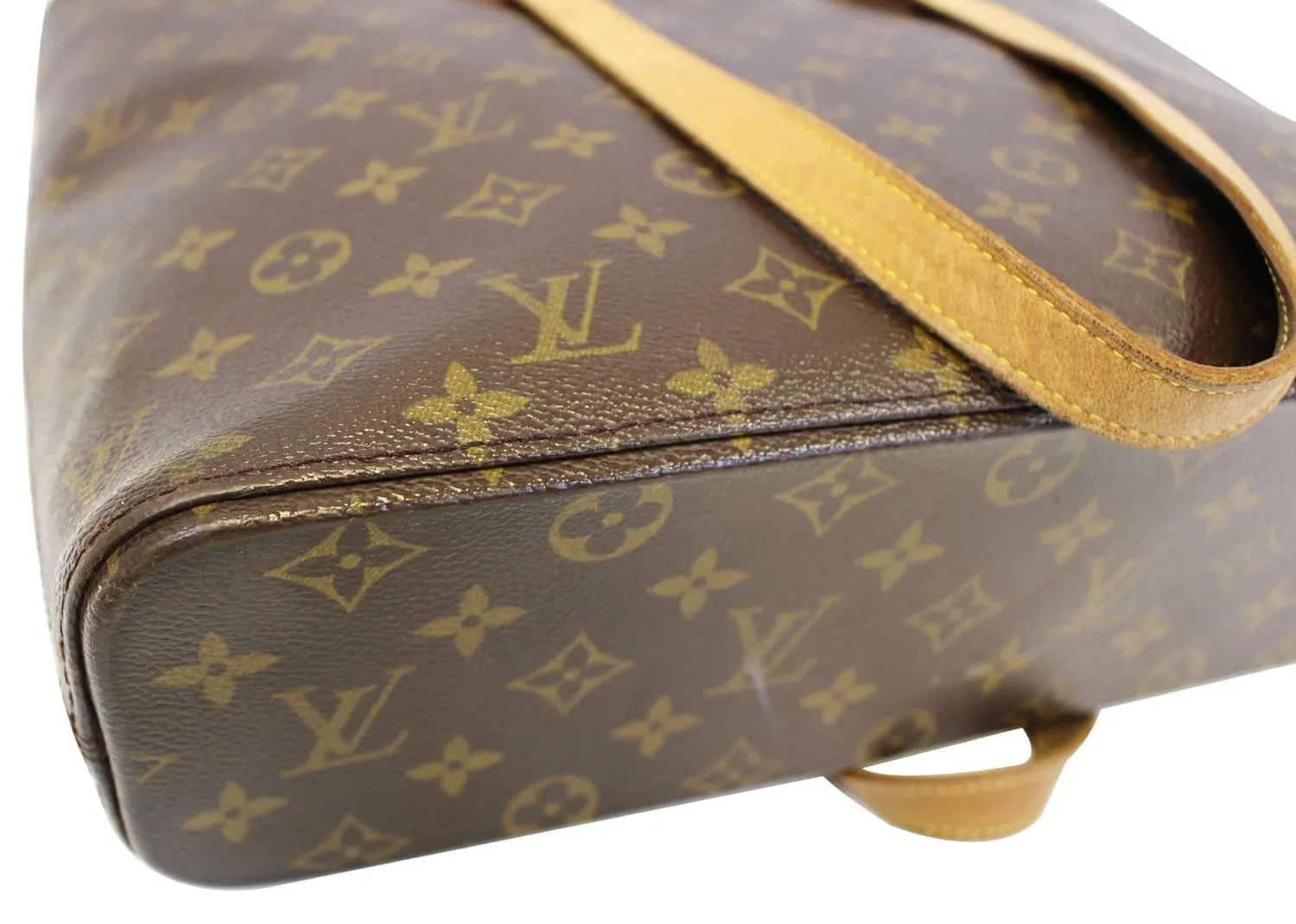 LOUIS VUITTON Used Handbag Monogram Canvas Brown Luco Tote